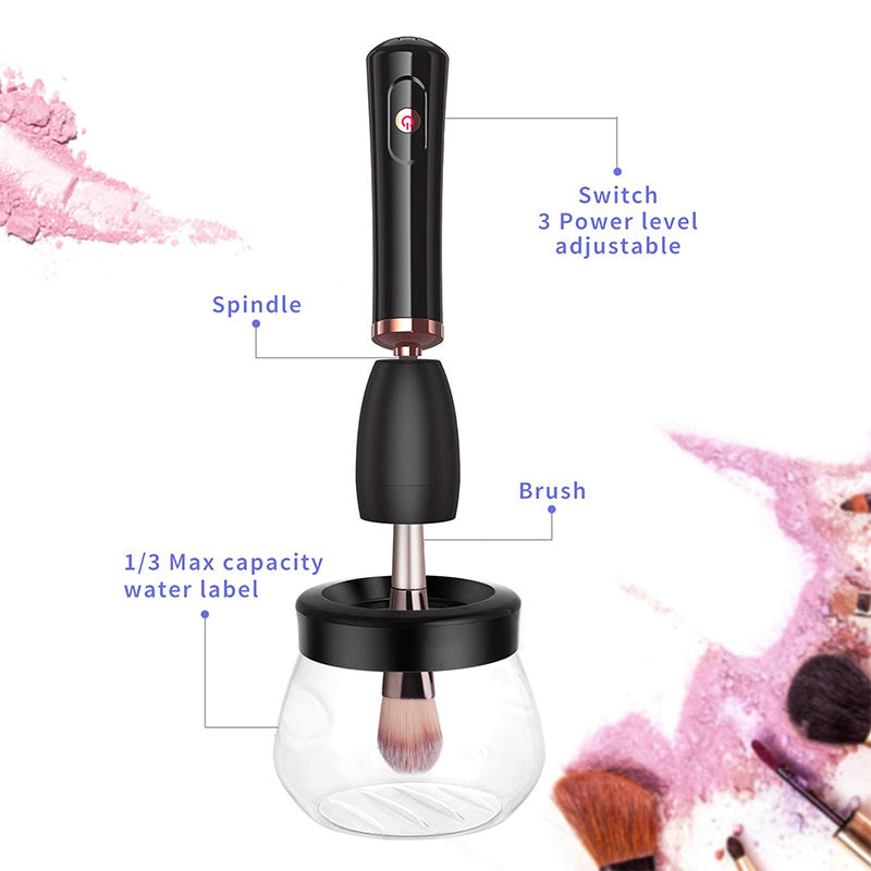 Makeup brush washer electric cleaning device